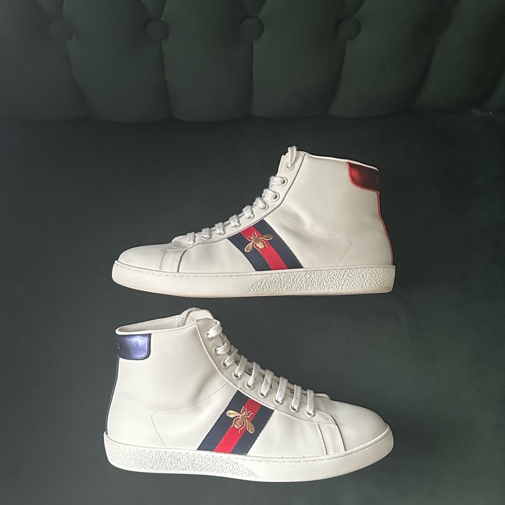 Gucci High Tops With The Bumblebee And Original Box - Picture 3 of 12